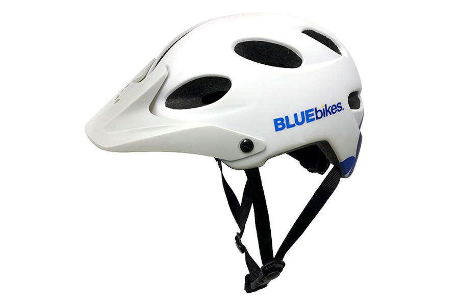 Blue bike helmet hotsell